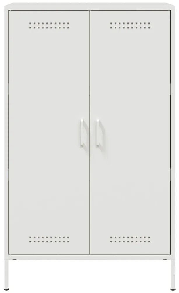 Aparador alto 68x39x113 cm aço branco