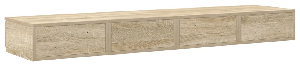 Cômoda vidaXL Carvalho Sonoma 135x36,5x16,5 cm em madeira laminada