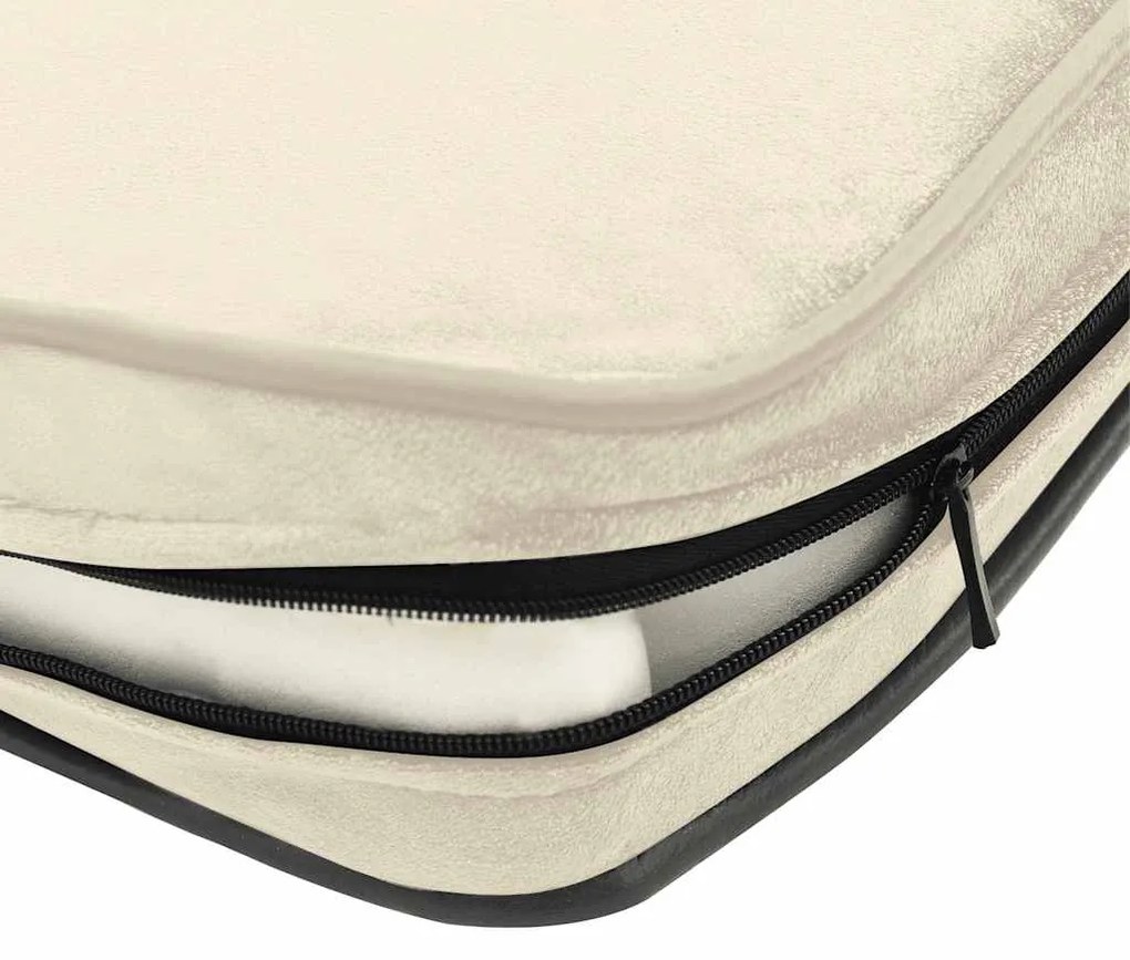 Sofá para cães 72x45x30 cm pelúcia cor creme