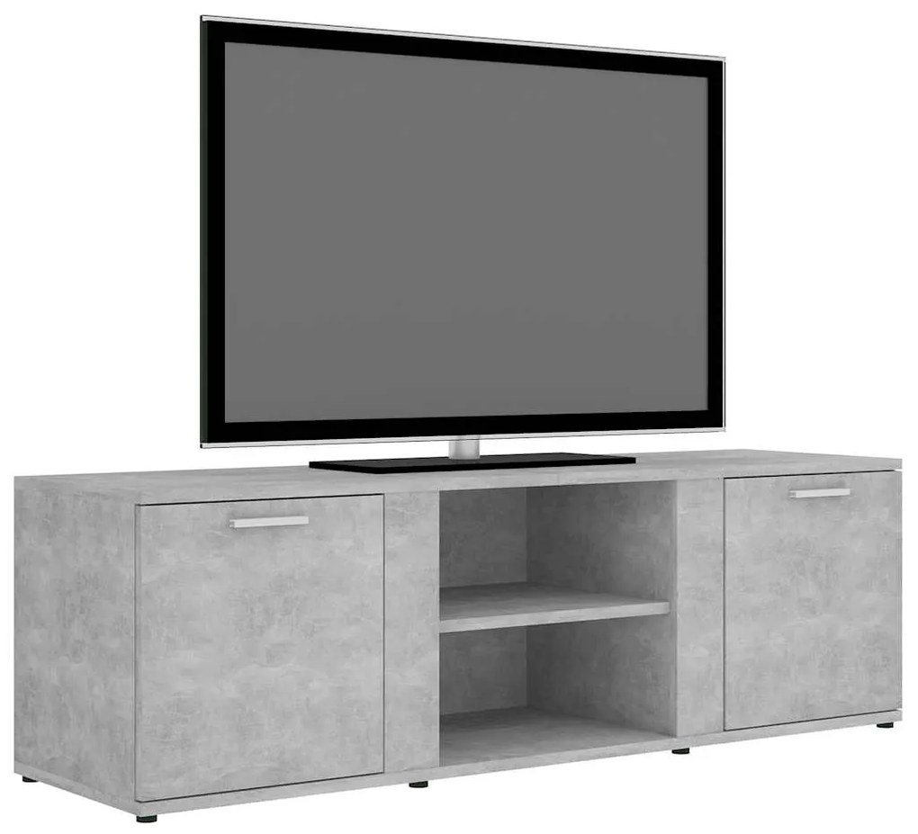 Móvel de TV 120x34x37 cm derivados de madeira cinzento cimento