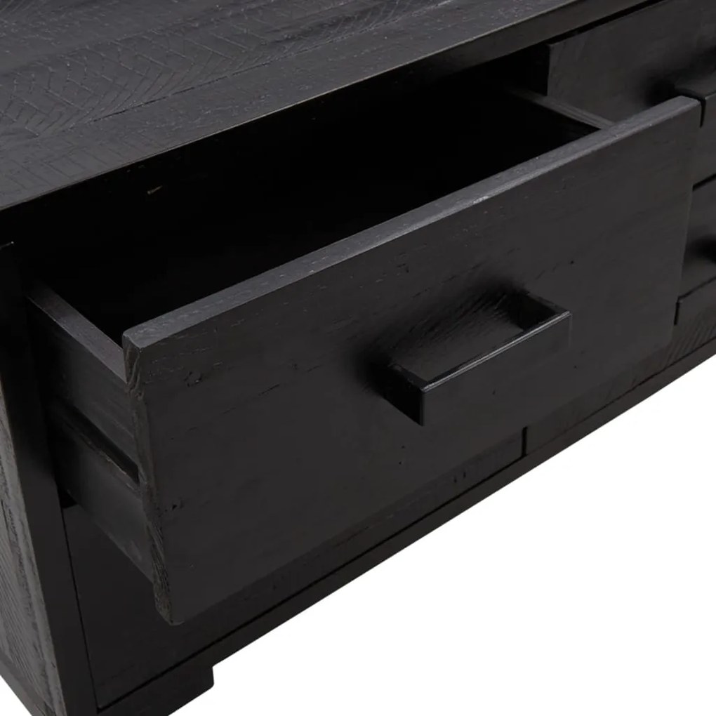 Armário de arrumação 110x30x45 cm pinho maciço preto