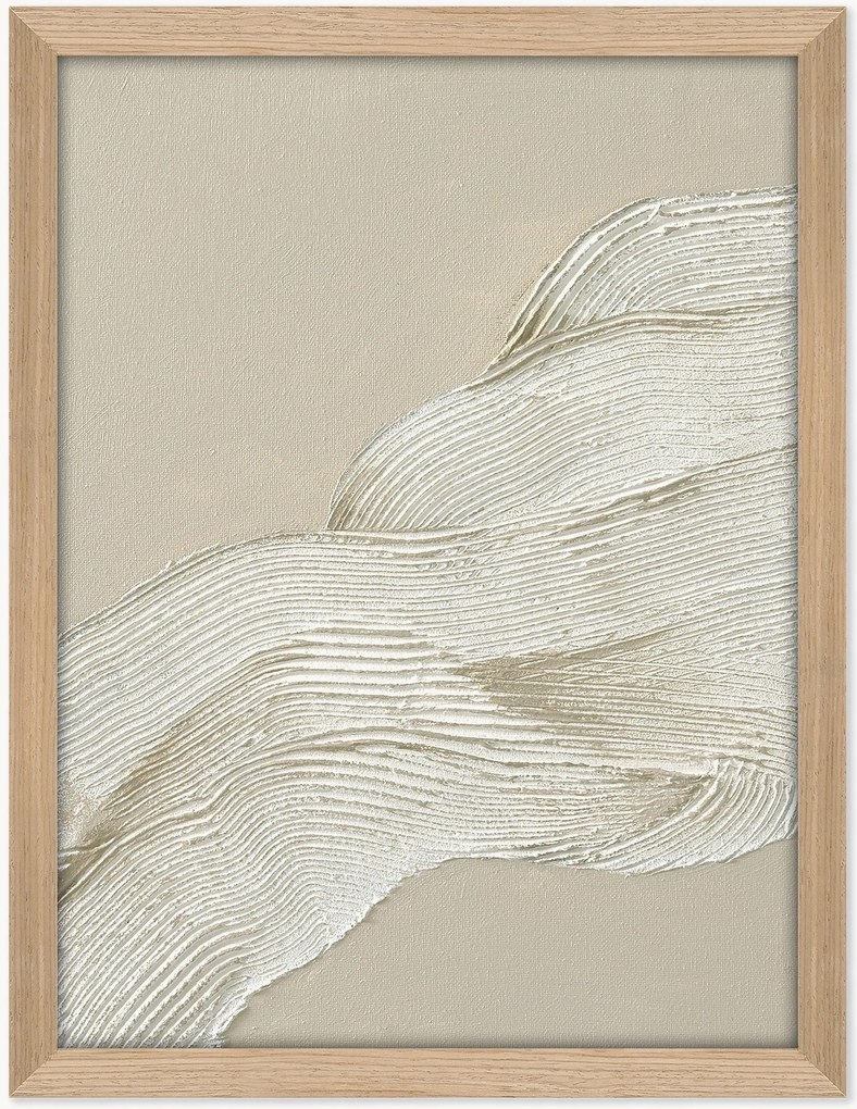 Quadro em tela pintado à mão emoldurado Shape 2