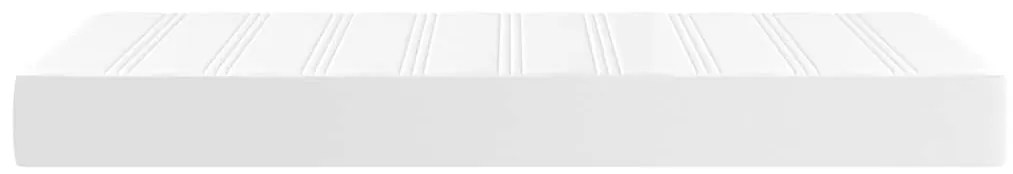 Colchão molas ensacadas infantil 80x160 cm couro artif. branco