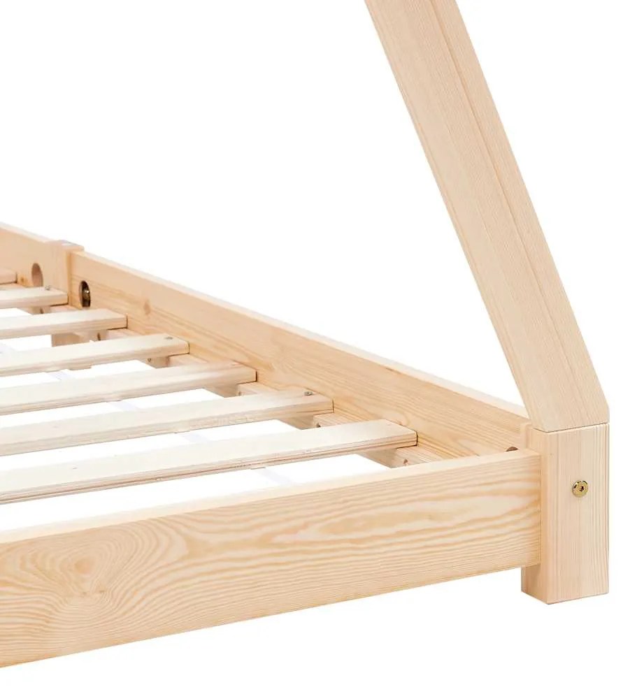 Estrutura de cama p/ crianças 70x140 cm madeira de pinho maciça