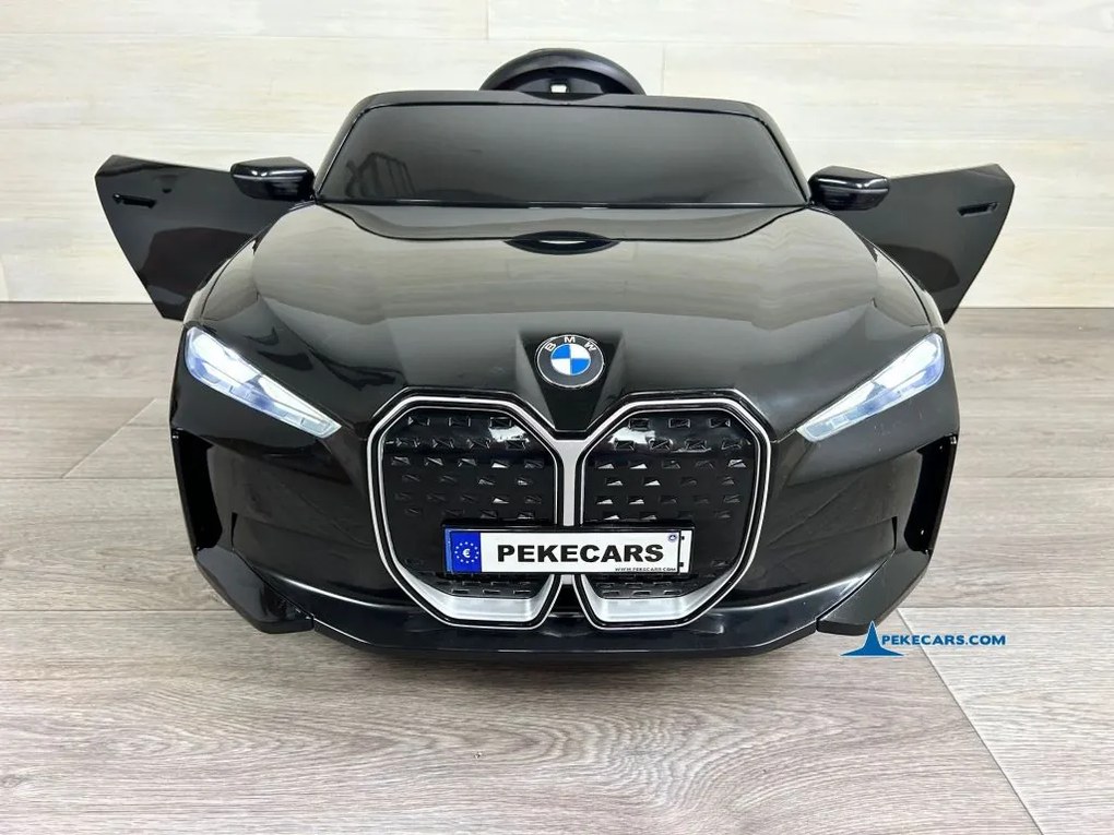 Carro elétrico para crianças BMW I4 12V 2.4G, Rodas borracha Preto