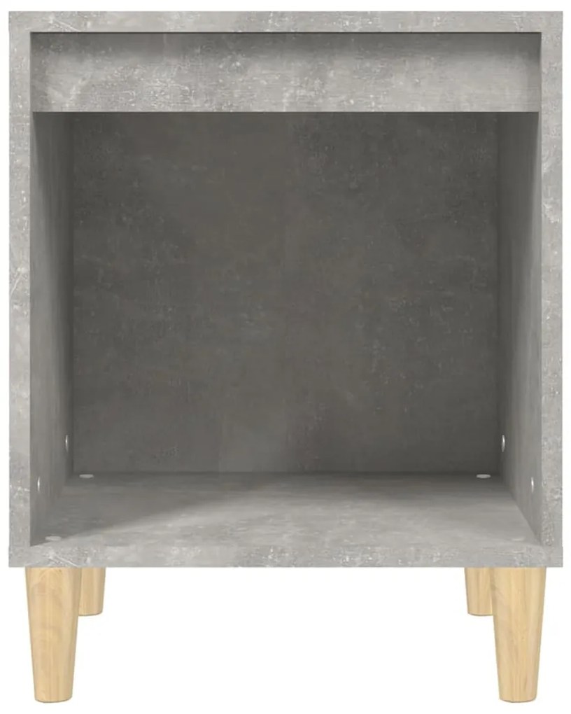 Mesas de cabeceira 2 pcs 40x35x50 cm cinzento cimento