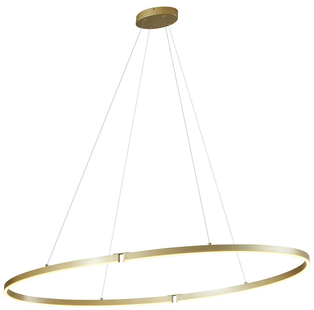 Candeeiro suspenso de design latão 120cm Incl. LED regulável em 3 níveis - Ovallo Design