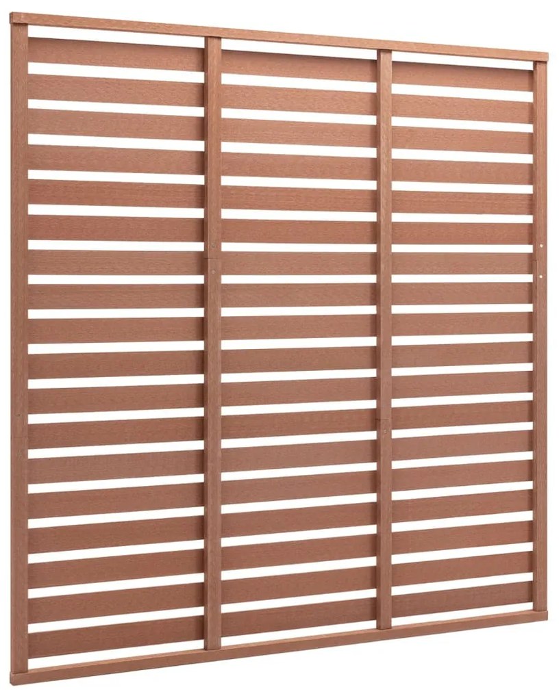 Painel de vedação 180x180 cm WPC castanho