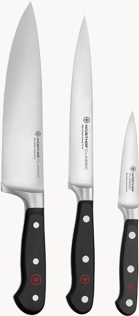 Conjunto de facas em aço inoxidável Classic, conjunto de 3
