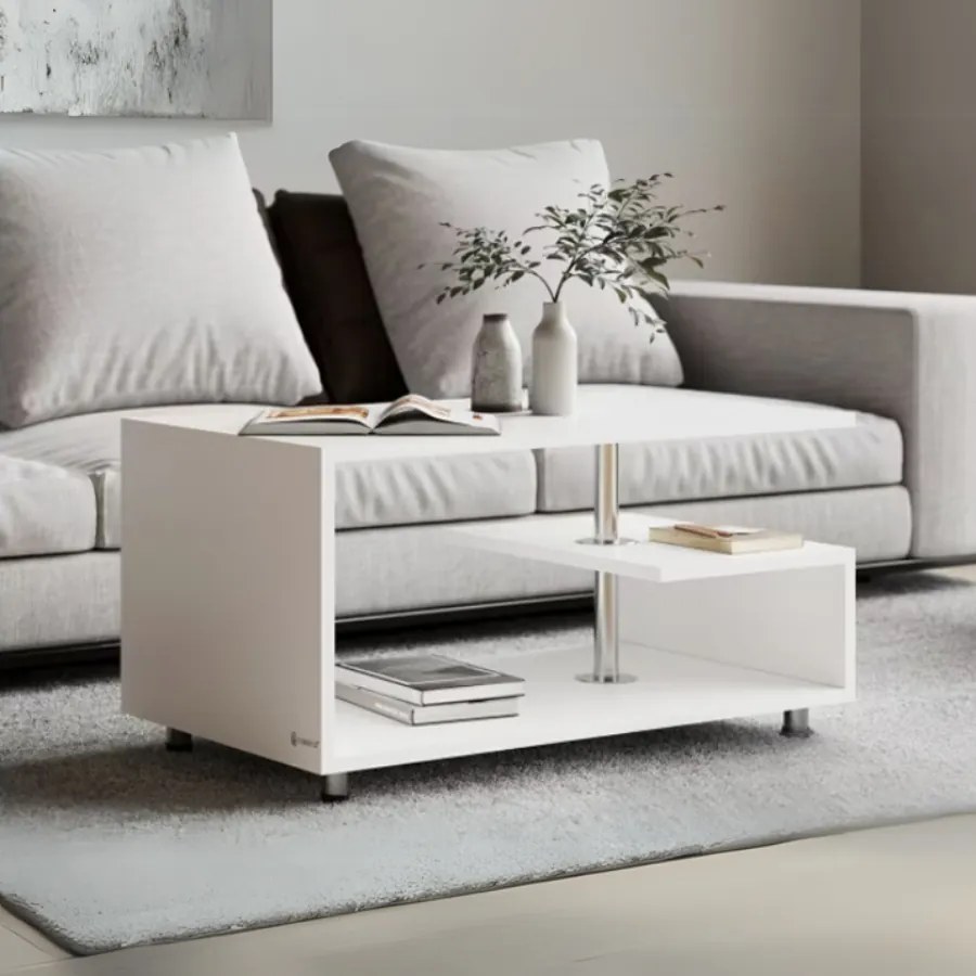 Mesa de centro Orlando 95x55x50cm Branco