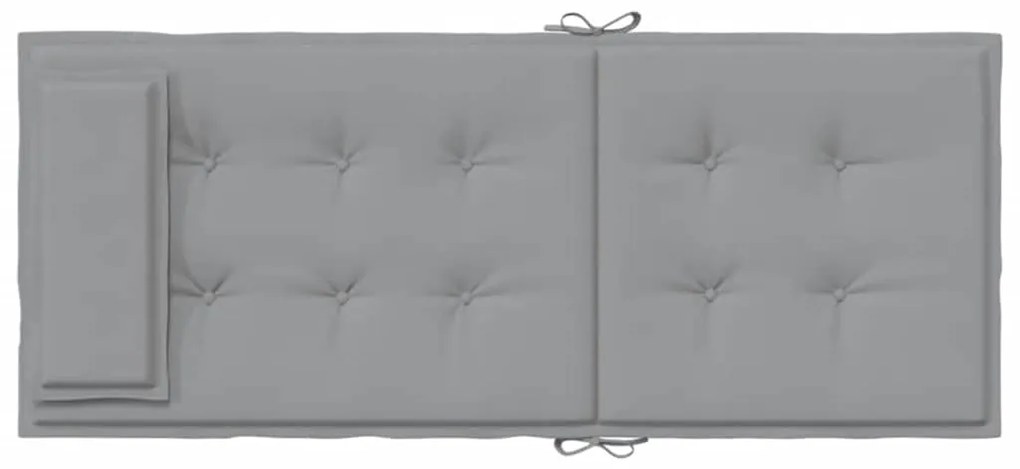 Almofadões p/ cadeira encosto alto 4 pcs tecido oxford cinzento