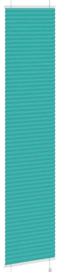 Gasolina verde Plissada Cega 45x200 cm Largura Tecido 44,4 cm