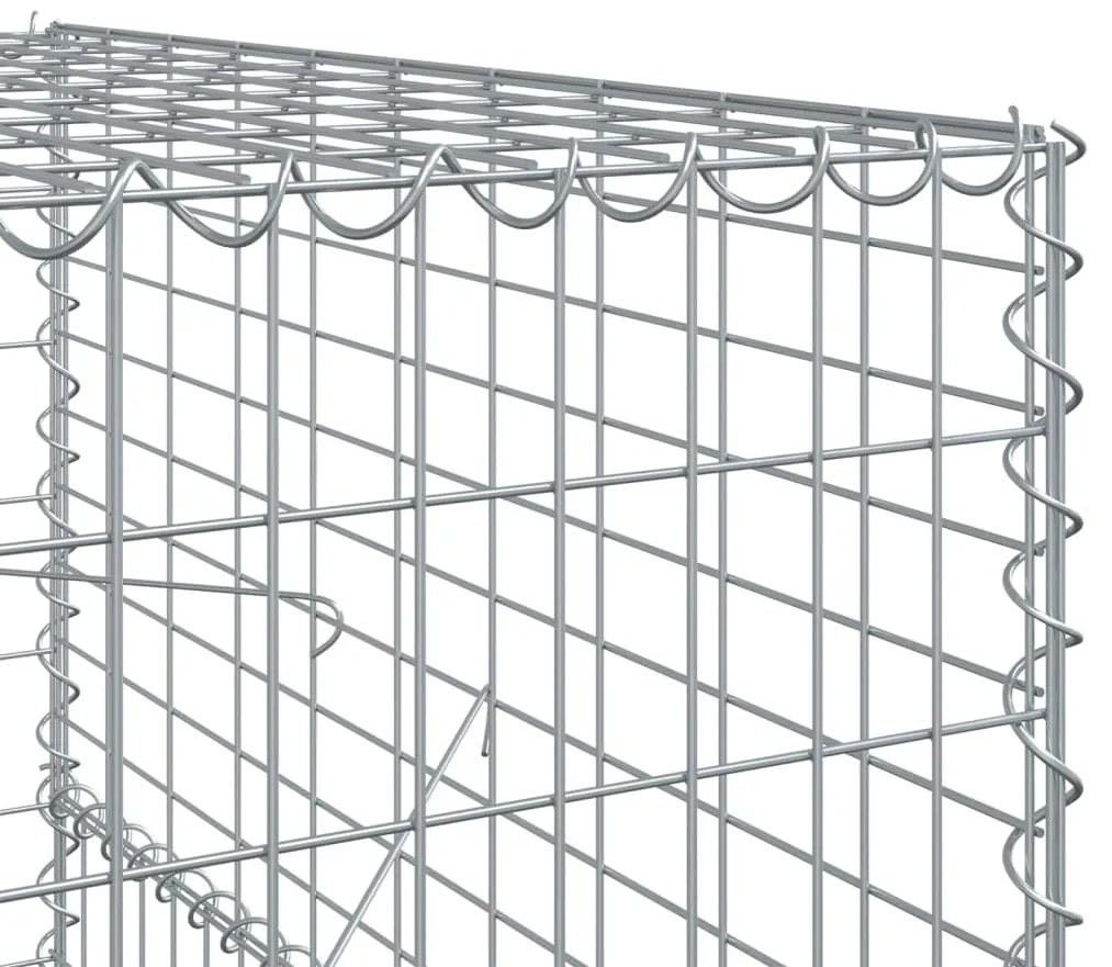 Cesto gabião com cobertura 200x100x150 cm ferro galvanizado