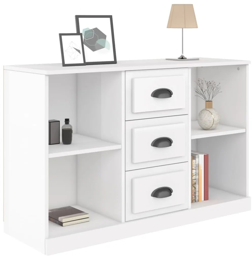Aparador 104,5x35,5x67,5 cm derivados madeira branco brilhante