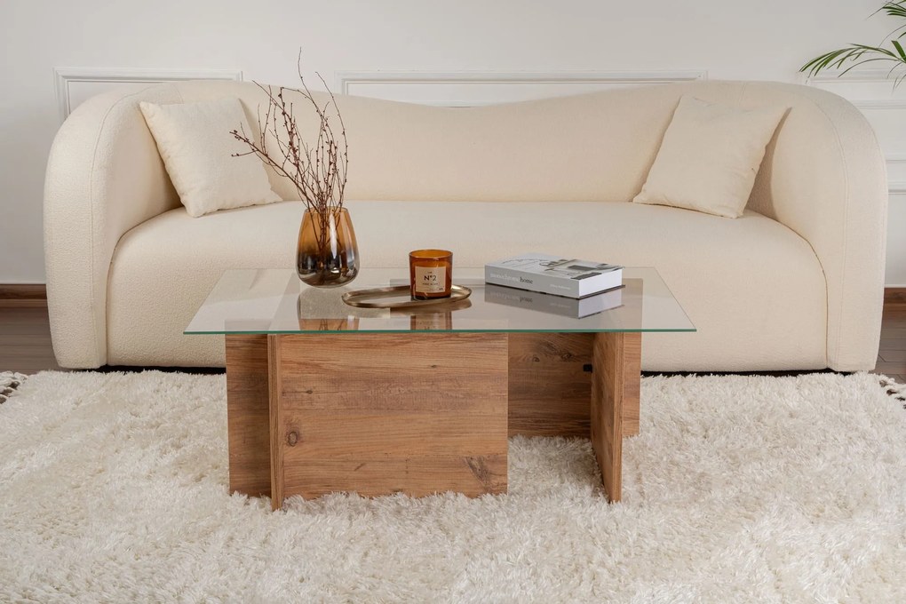 Mesa de Centro Vetrino – Atlantic Pine – 105x40x65 cm