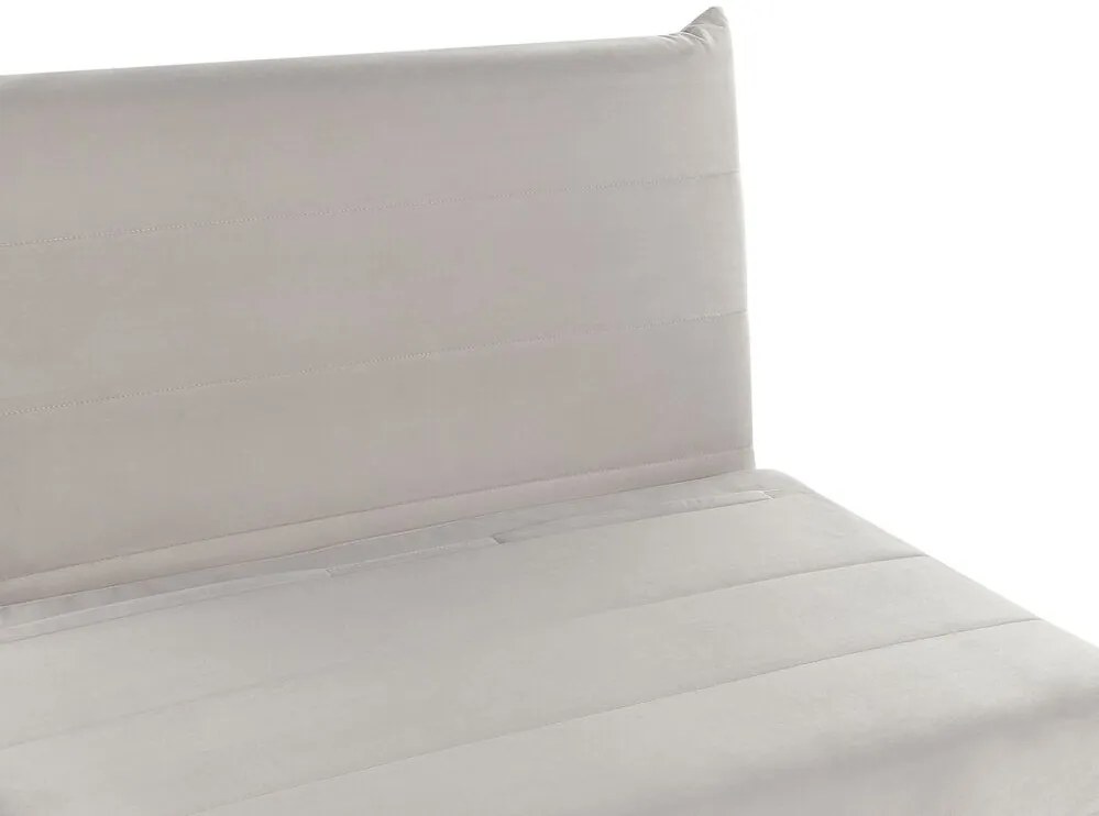Sofá-cama em veludo cinzento claro SETTEN Beliani