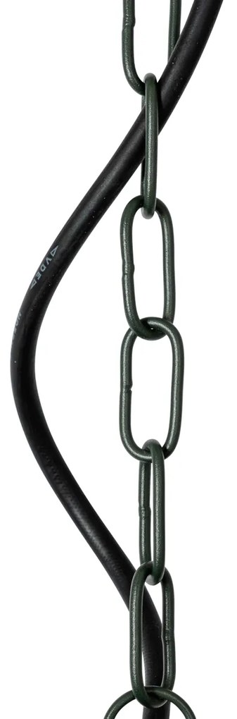 Candeeiro de suspensão moderno para exterior verde escuro IP44 - Kansas