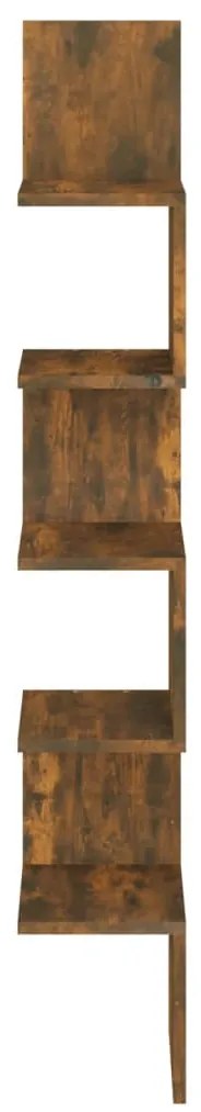 Estante canto 20x20x127,5 cm derivados madeira carvalho fumado