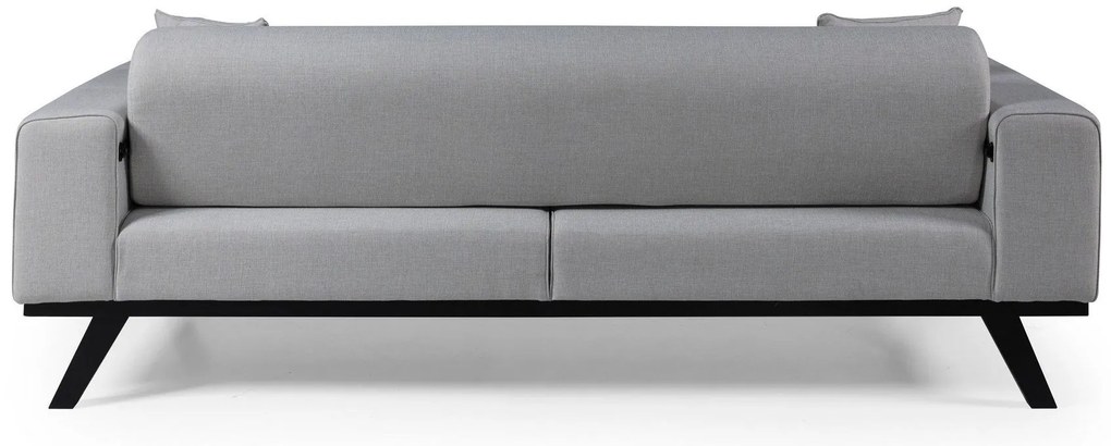 Sofá-Cama de 3 Lugares Leon – Cinzento Claro – 222 cm x 92 cm x 77 cm