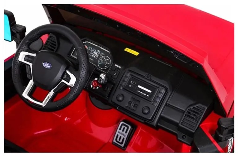 Carro elétrico para Crianças 2 Lugares Ford Super Duty 24V Vermelho