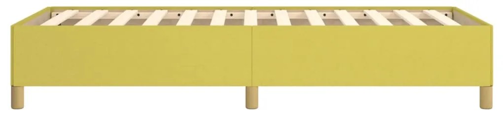 Estrutura de cama sem colchão 100x200 cm tecido verde