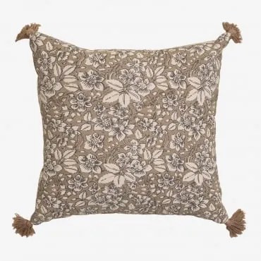 Almofada Quadrada 45x45 Cm Em Algodão Odilon Crema Linho - Sklum