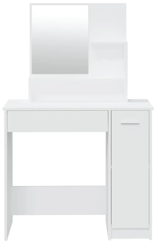Toucador com espelho 86,5x35x136 cm cor branco