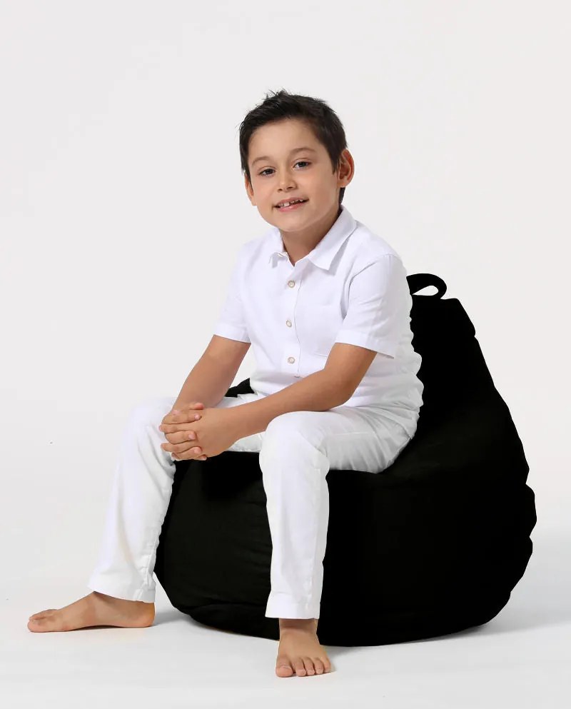 Pufe de Jardim Premium Kids – Preto – 60x60x25 cm | Tribo Home