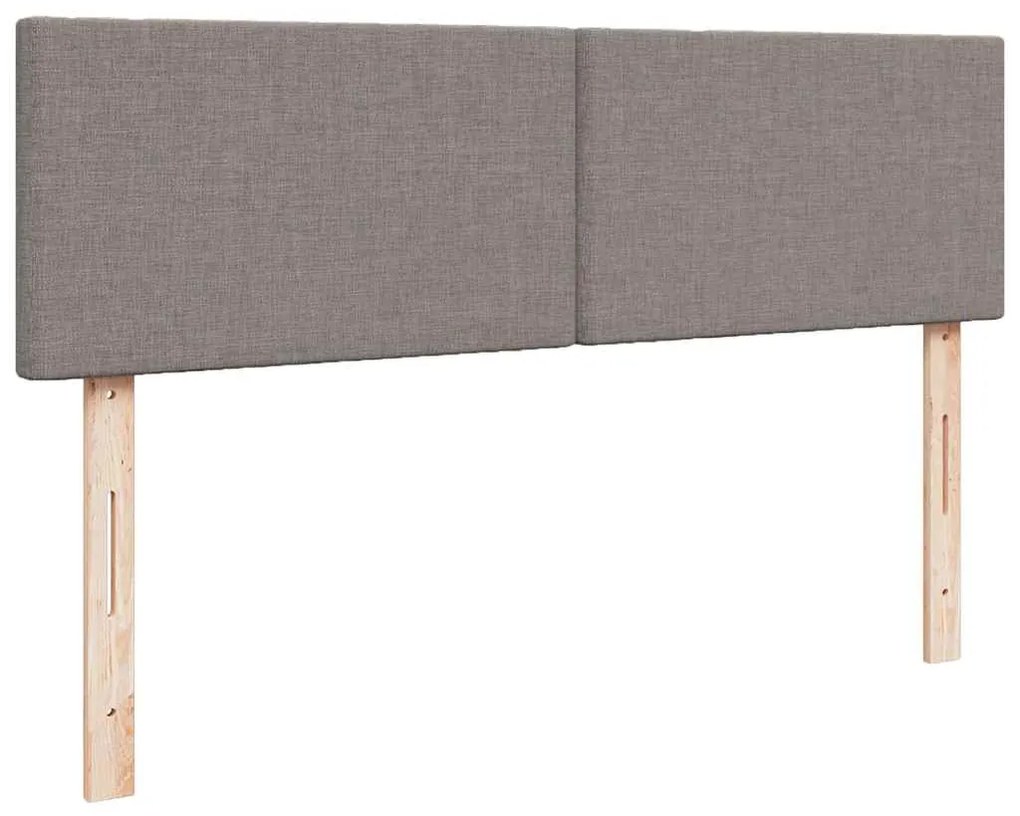 Cama otomana com colchão 140x200 cm tecido cinza