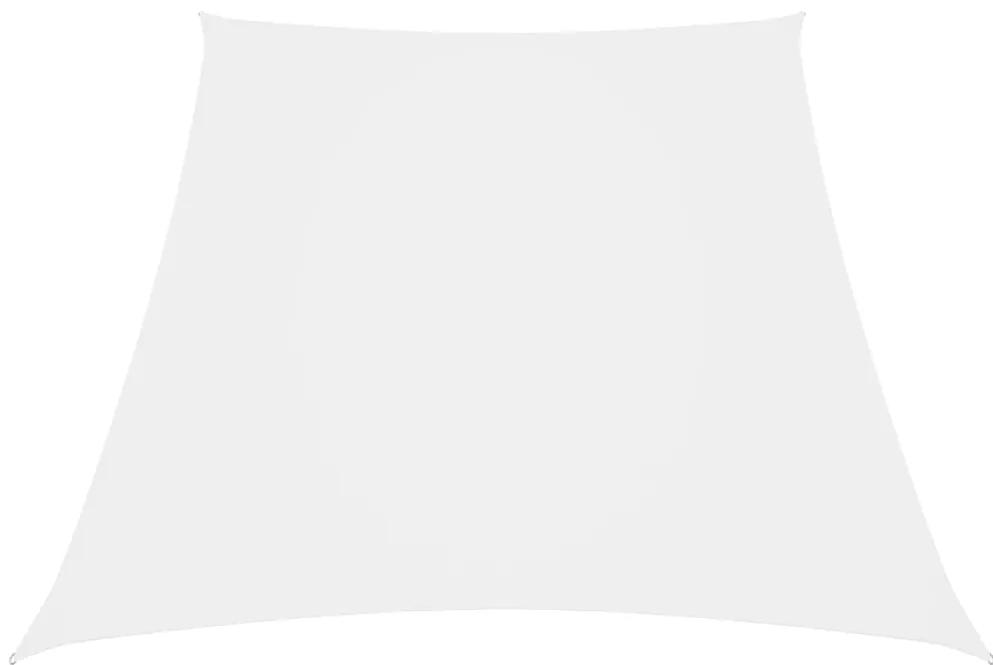 Para-sol estilo vela tecido oxford trapézio 3/4x3 m branco