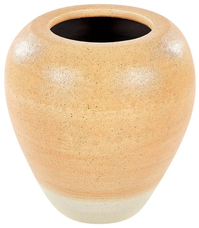 Terracota Jarro decorativo 34 Laranja Creme SKIONE Beliani