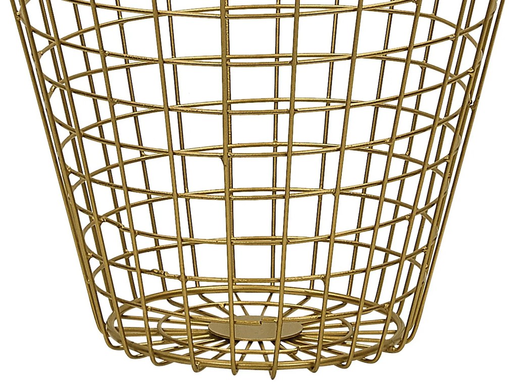 Cesto de metal dourado NITMA Beliani