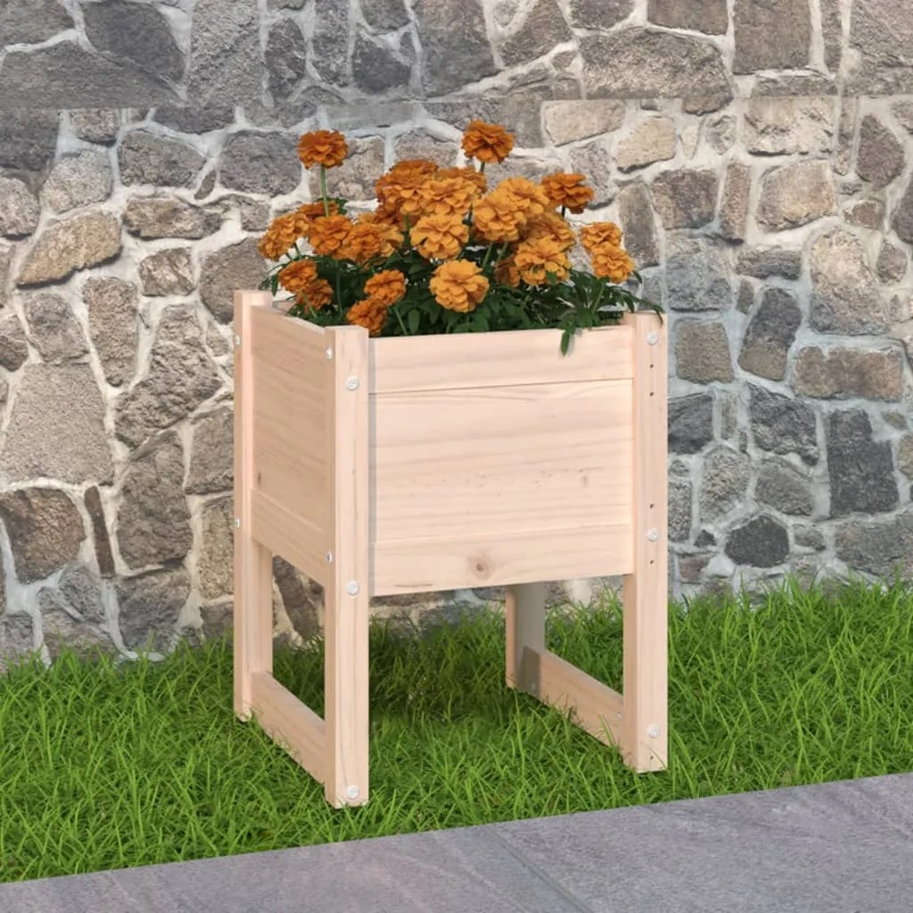 vidaXL Vaso/floreira 40x40x52,5 cm pinho maciço