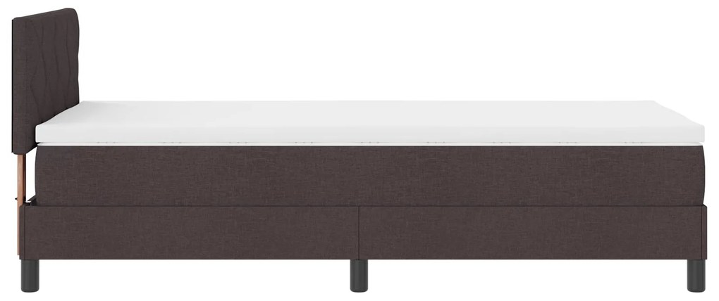 Cama Box com Colchão Castanha 100x200 cm Tecido