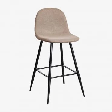 Pacote De 2 Bancos Altos Glamm Preto & Toupeira & ↑75 Cm - Sklum