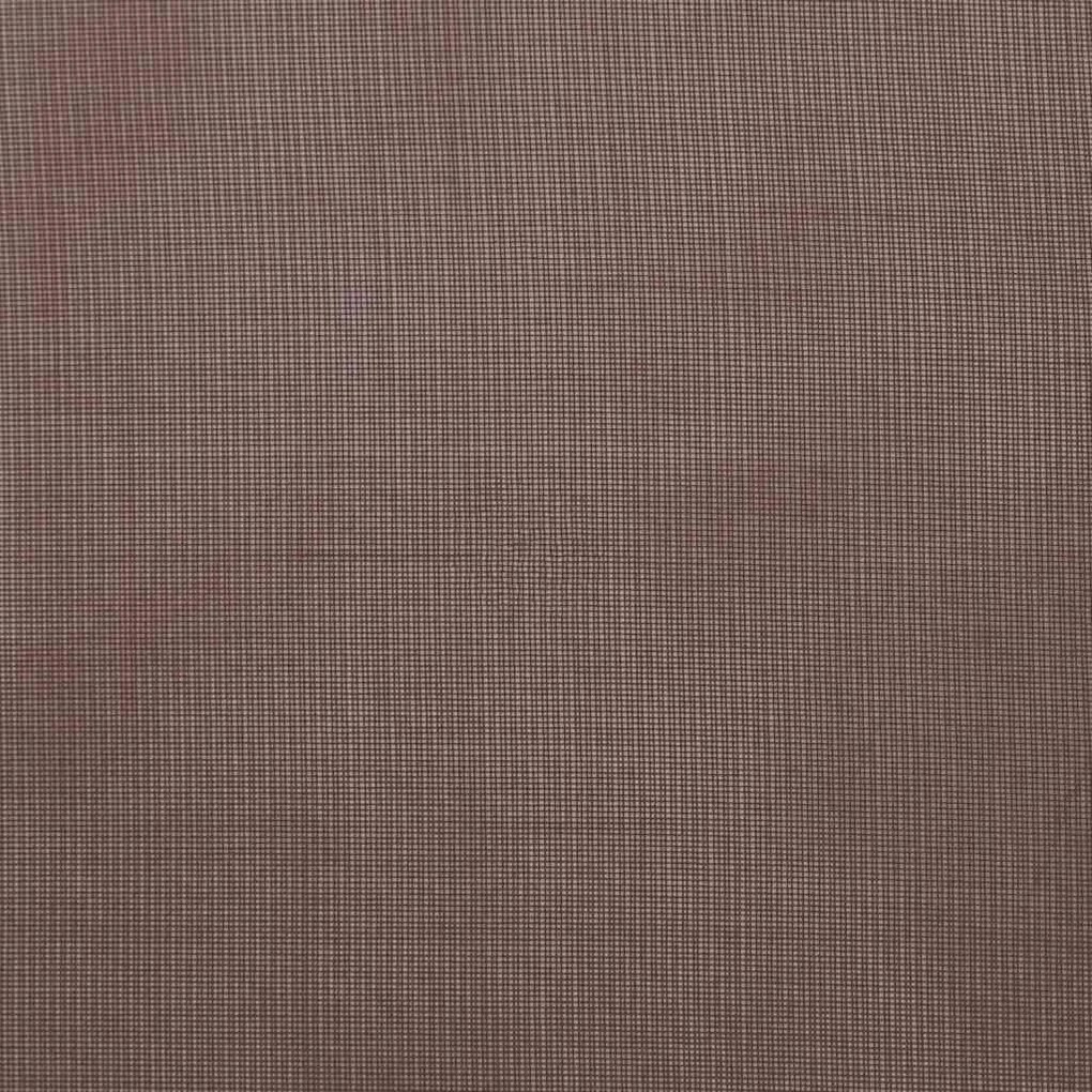 Cortinas de voile com aba 2 pcs castanho