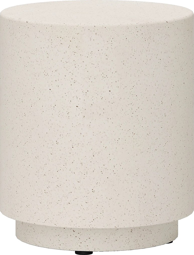 HOMCOM Mesa Lateral com Aparência de Betão 37 cm x 37 cm x 43 cm Pó mineral inorgânico Cinzento | Aosom Portugal