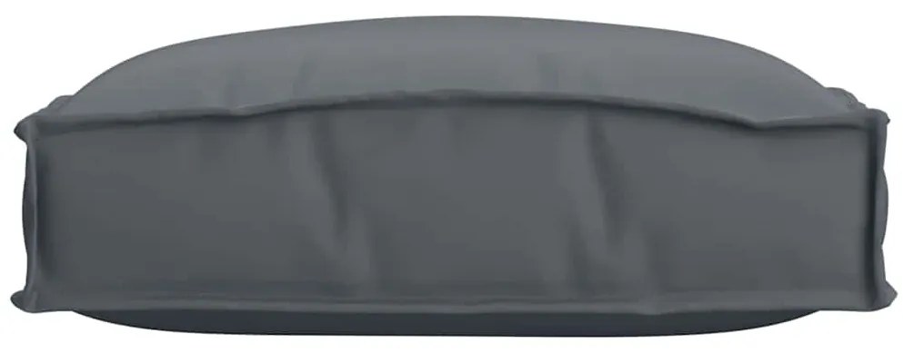 Kit de 6 almofadas de palete antracite 40 x 40 x 8 cm, em tecido Oxfor