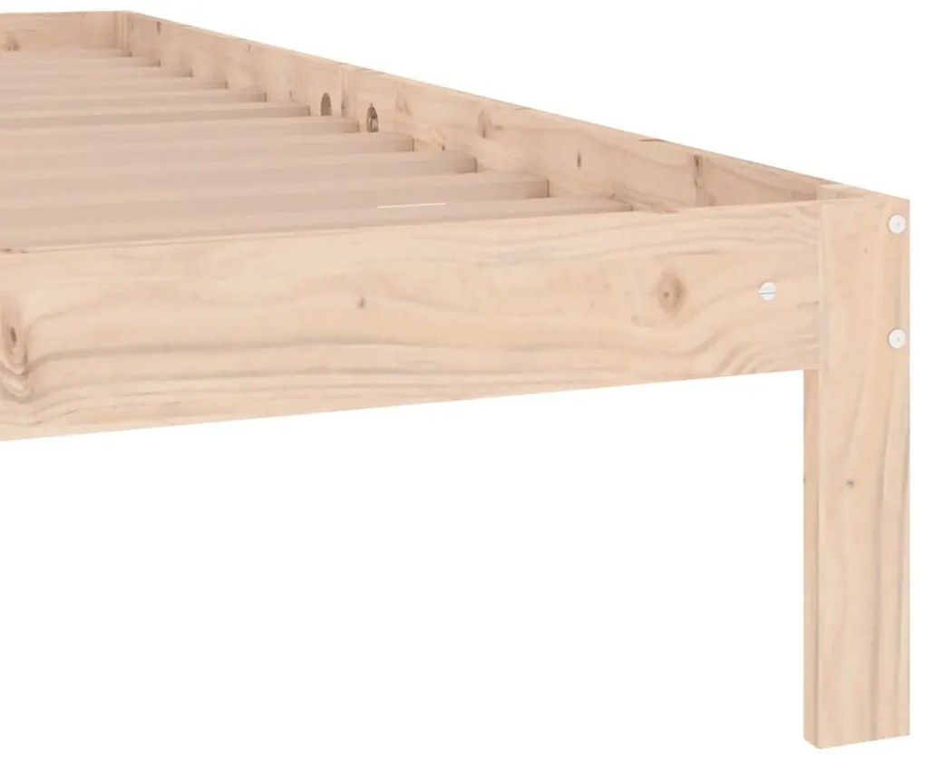 Estrutura cama pequena solteiro 75x190 cm madeira maciça