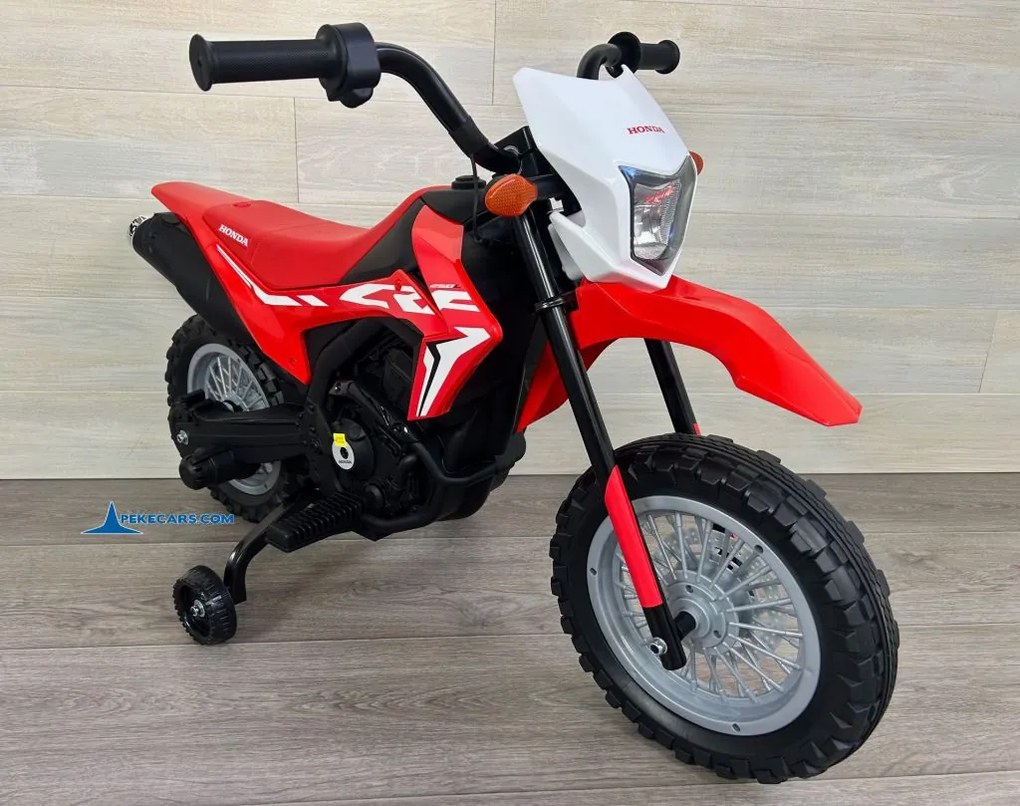 Mota elétrica 12V para crianças 3 a 6 anos Honda CRF250L Vermelha