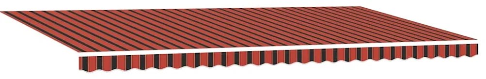 Toldo Retrátil Laranja e marrom 600 × 350 cm laranja e castanho
