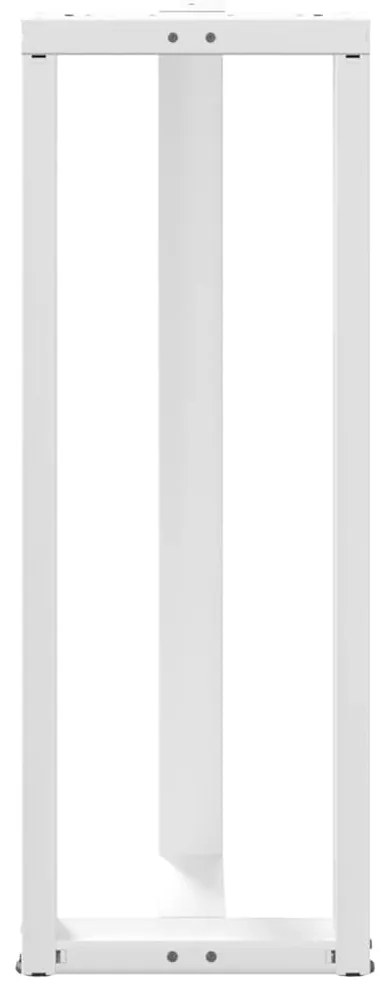 Pés de mesa de bar em forma de T, 2 peças, branco, 40x35x(110-111) cm,