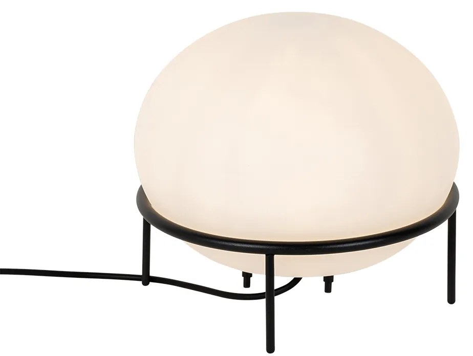 Candeeiro de mesa exterior design preto - Jannie Design