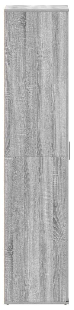 Cabide de Sapatos Cinza Sonoma 80x39x180 cm Madeira Engenharia