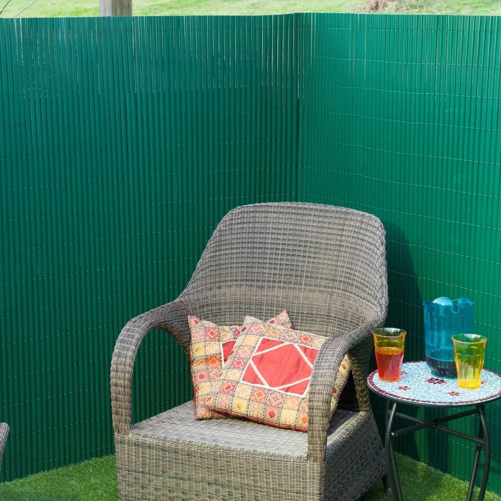Tela de jardim face dupla PVC 1x3 m verde