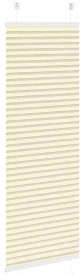 Creme Plissada Cega 45x150 cm Largura Tecido 44,4 cm Poliéster