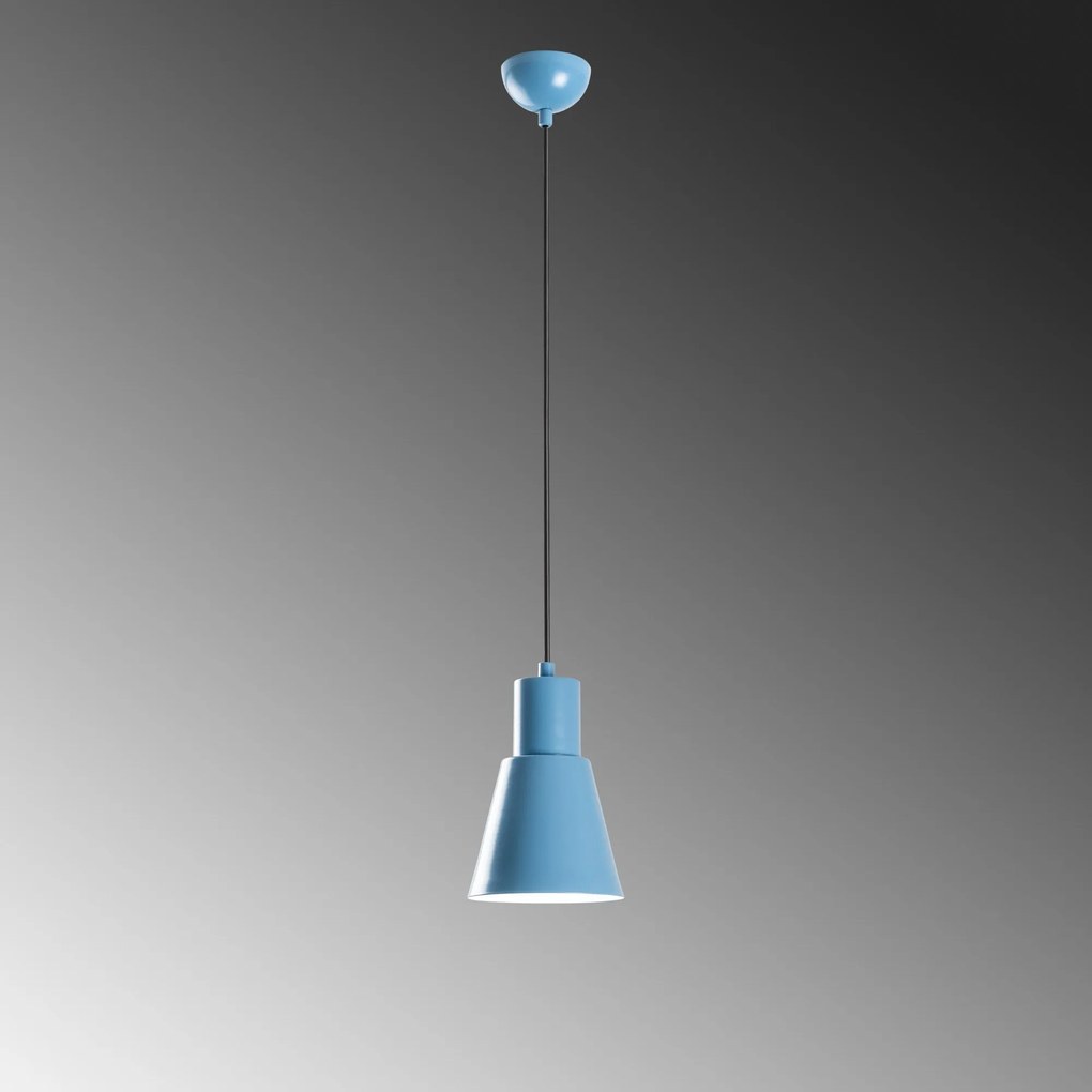 Candeeiro de Teto Konikkem – Azul Claro – Ø14 h:20 cm