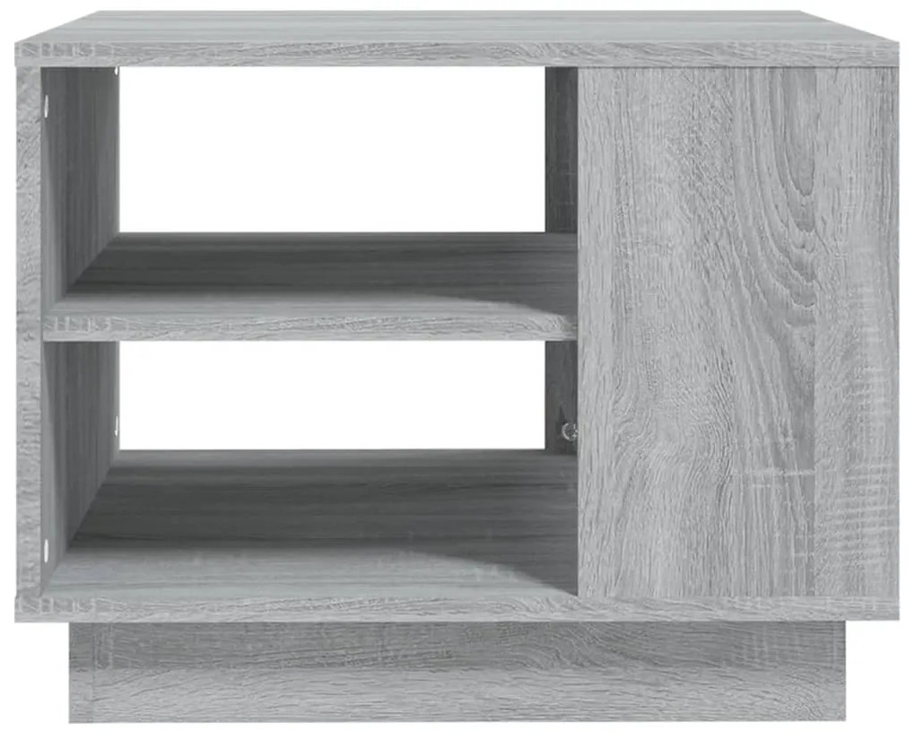 Mesa de centro 55x55x43 cm aglomerado cor sonoma cinzento