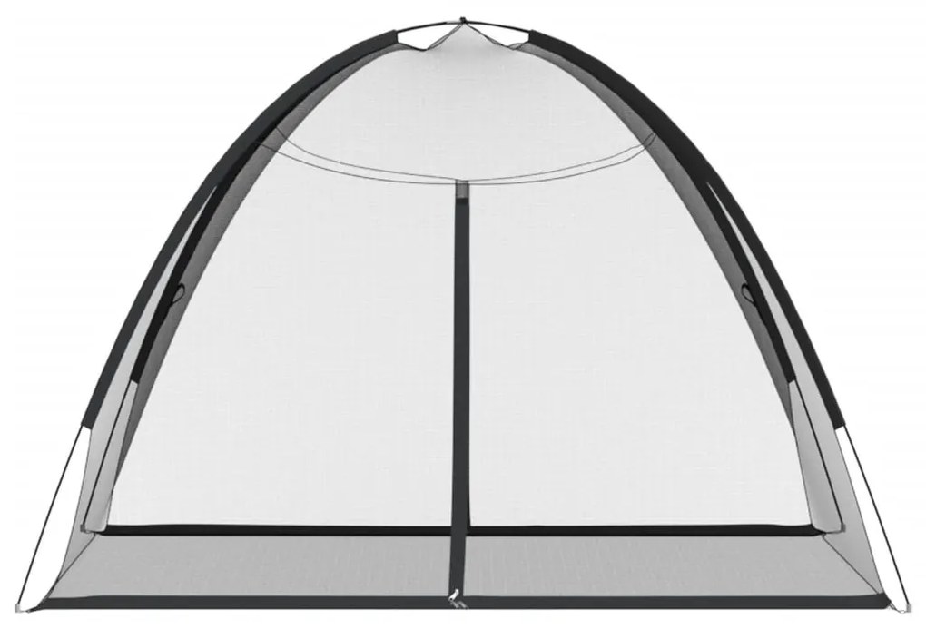 Rede mosquiteira com portas malha 220 200x150x140 cm preto