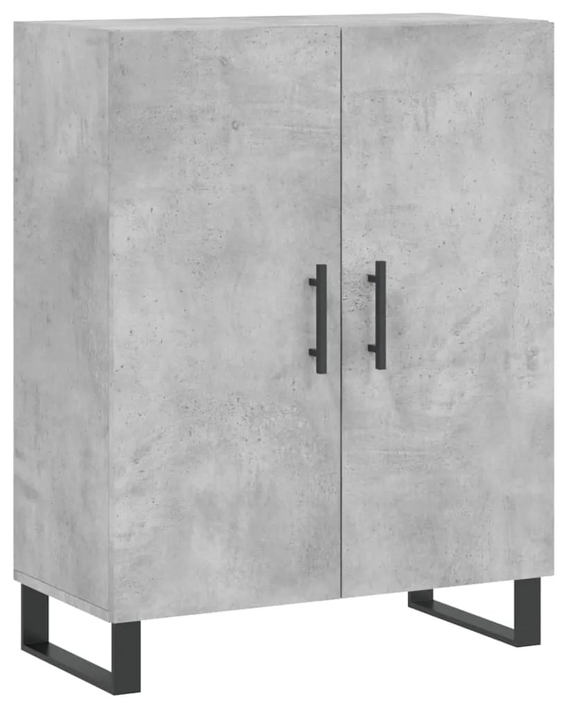 Armário alto 69,5x34x180 cm derivados de madeira cinza cimento